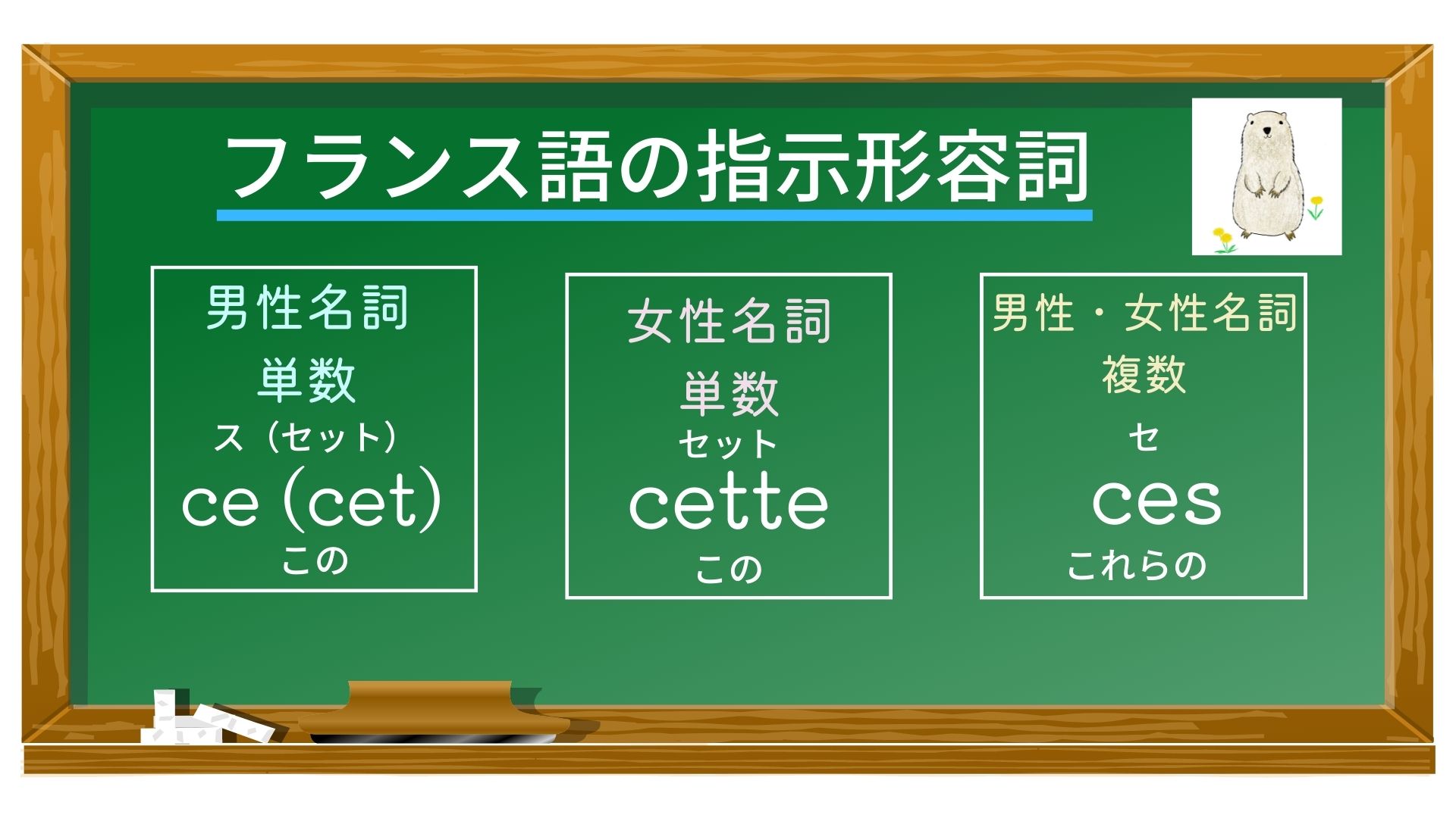 フランス語の指示形容詞 | Source of Curiosity